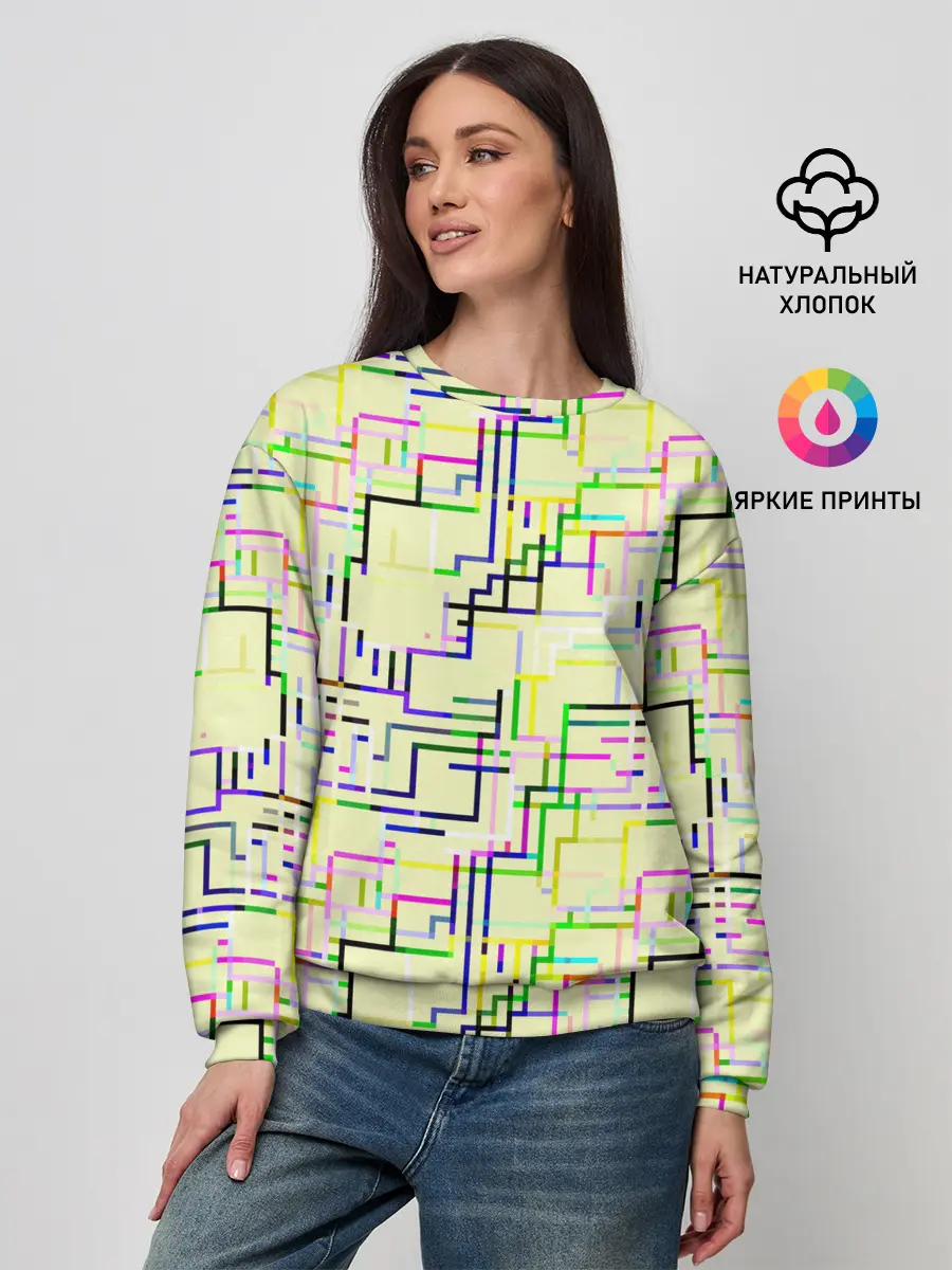 Женский свитшот / Geometric Color