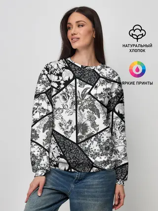 Женский свитшот / Цветочный Кинцуги / Kintsugi