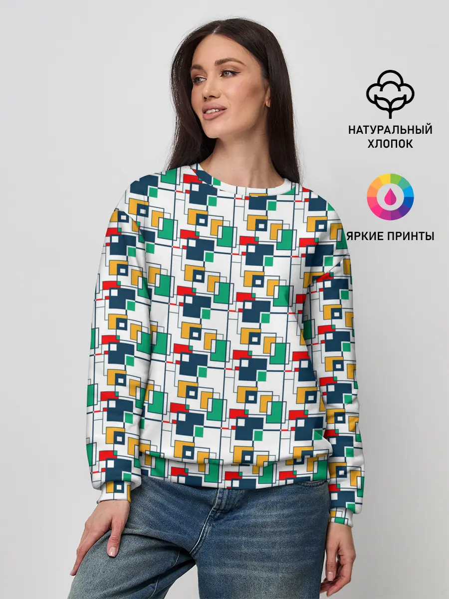 Женский свитшот / Геометрия