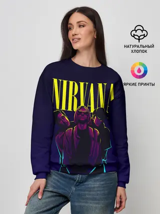 Женский свитшот / Nirvana Neon