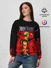 Женский свитшот / Зоро и Луффи в огне One Piece