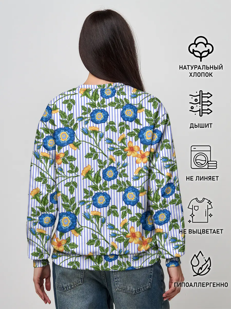 Женский свитшот / Цветочки