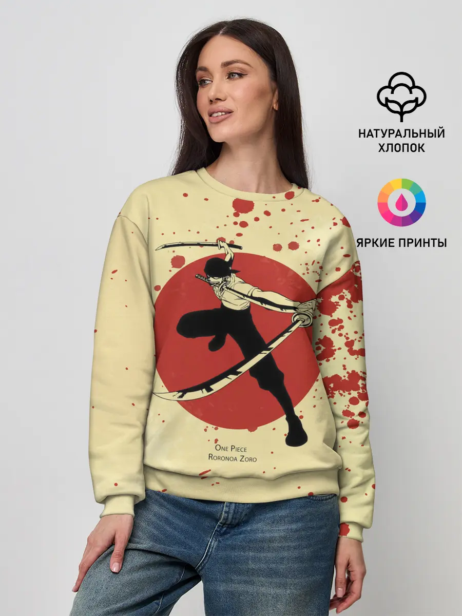 Женский свитшот / Зоро | One Piece. Большой куш