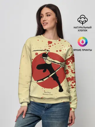 Женский свитшот / Зоро | One Piece. Большой куш