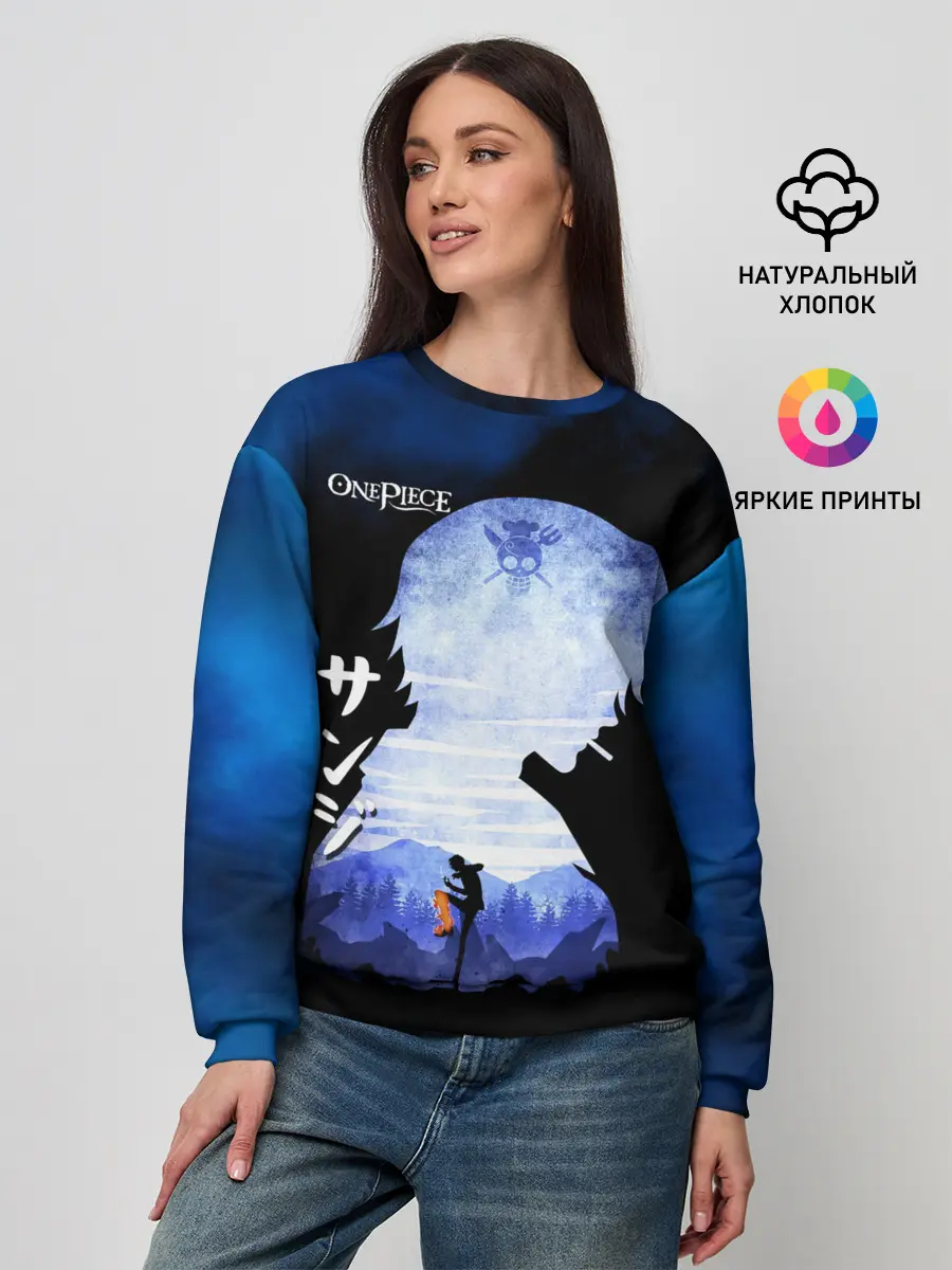 Женский свитшот / Винсмок Санджи | One Piece