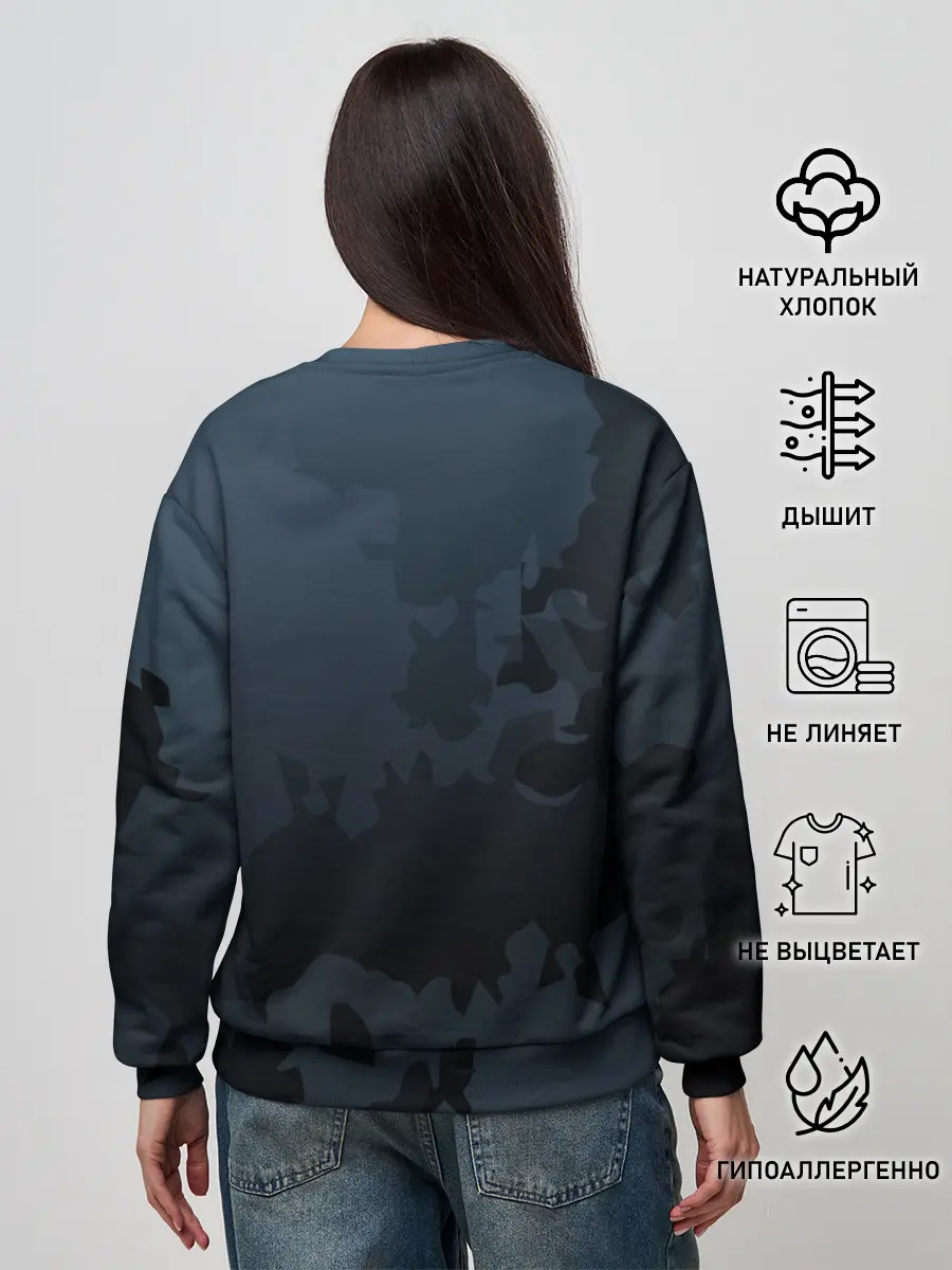 Женский свитшот / Черный клевер