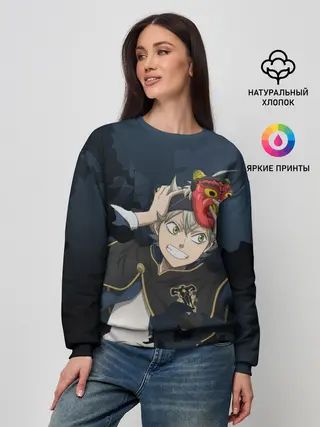 Женский свитшот / Черный клевер