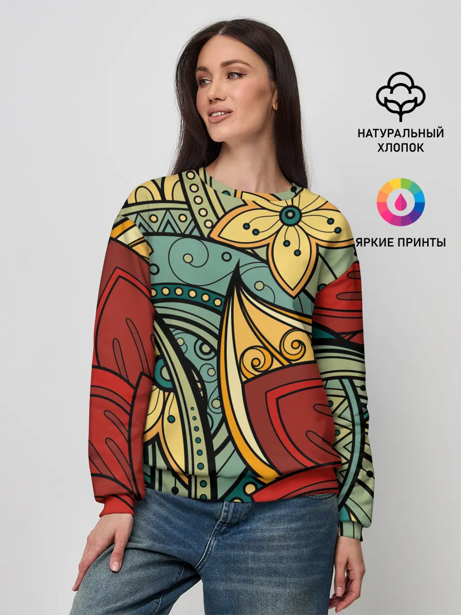Женский свитшот / ЯрКие ЦветЫ
