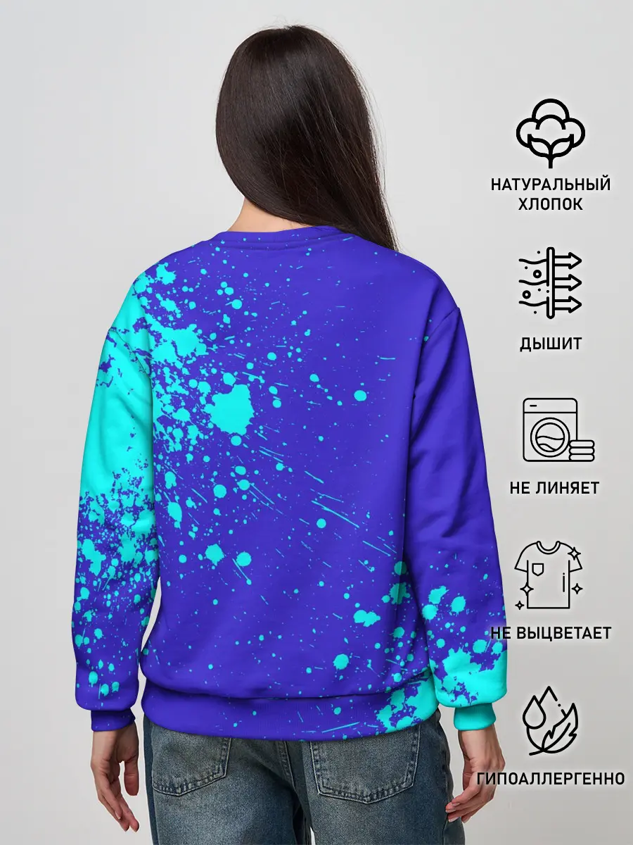 Женский свитшот / UNDERTALE SANS BLUE