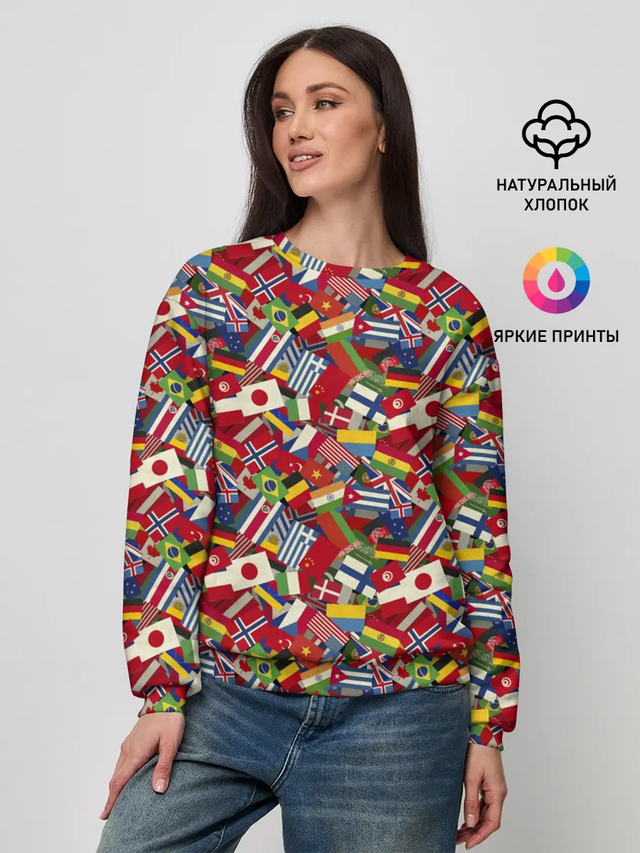 Женский свитшот / Страны Мира