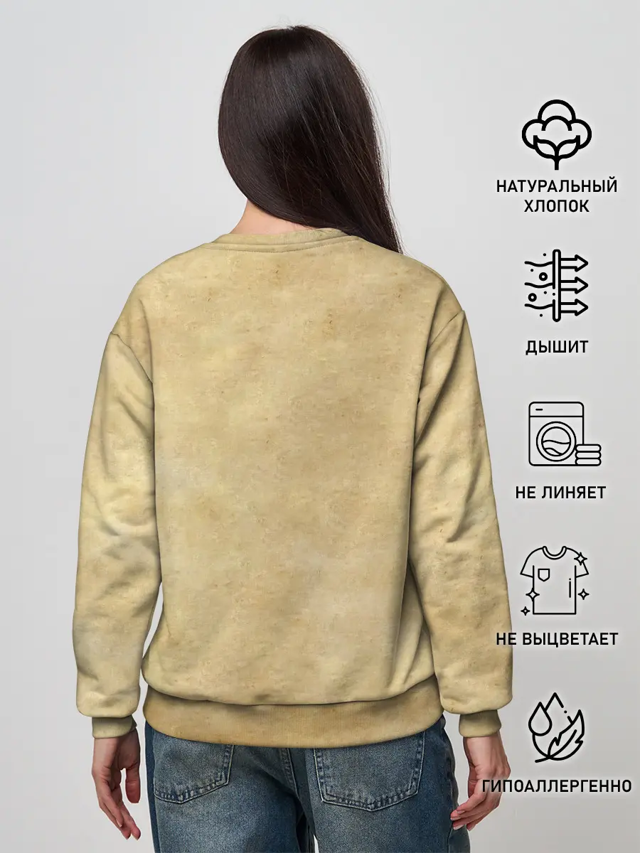 Женский свитшот / Манки Д. Луффи в розыске One Piece