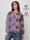 Женский свитшот / Медведи на ковре
