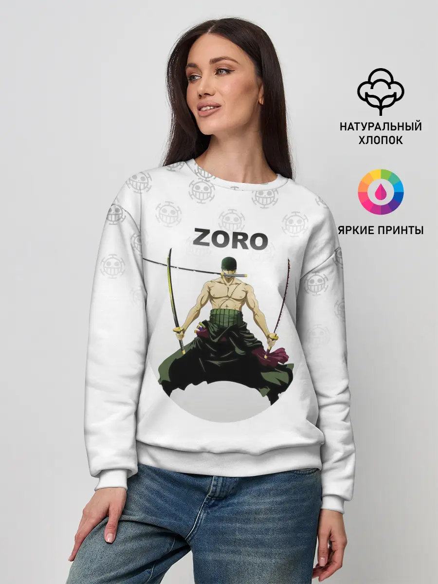Женский свитшот / Зоро | One Piece. Большой куш