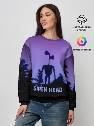 Женский свитшот / СИРЕНОГОЛОВЫЙ ГЛИТЧ