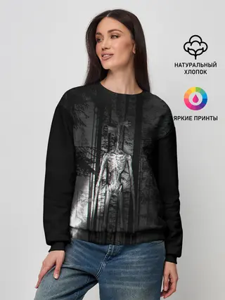 Женский свитшот / СИРЕНОГОЛОВЫЙ GLITCH