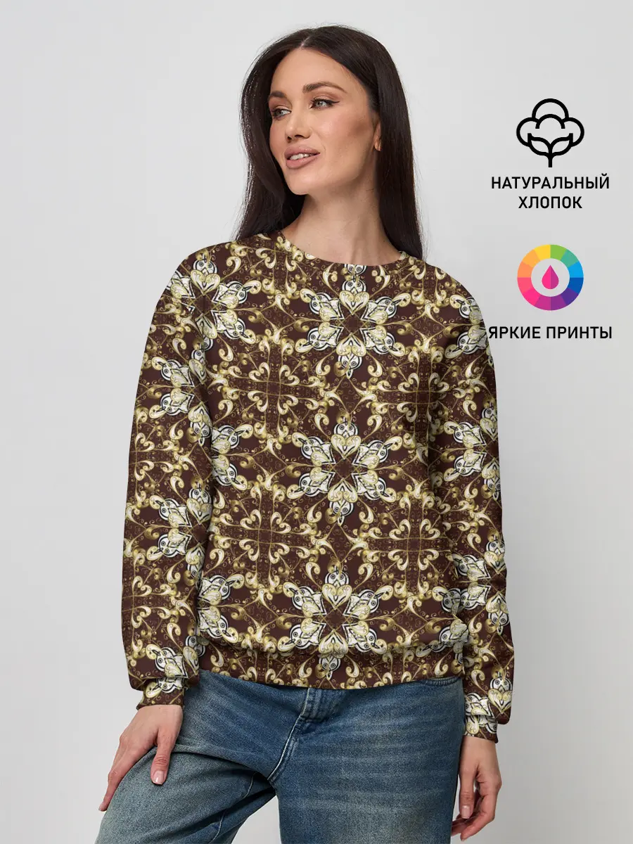 Женский свитшот / узоры