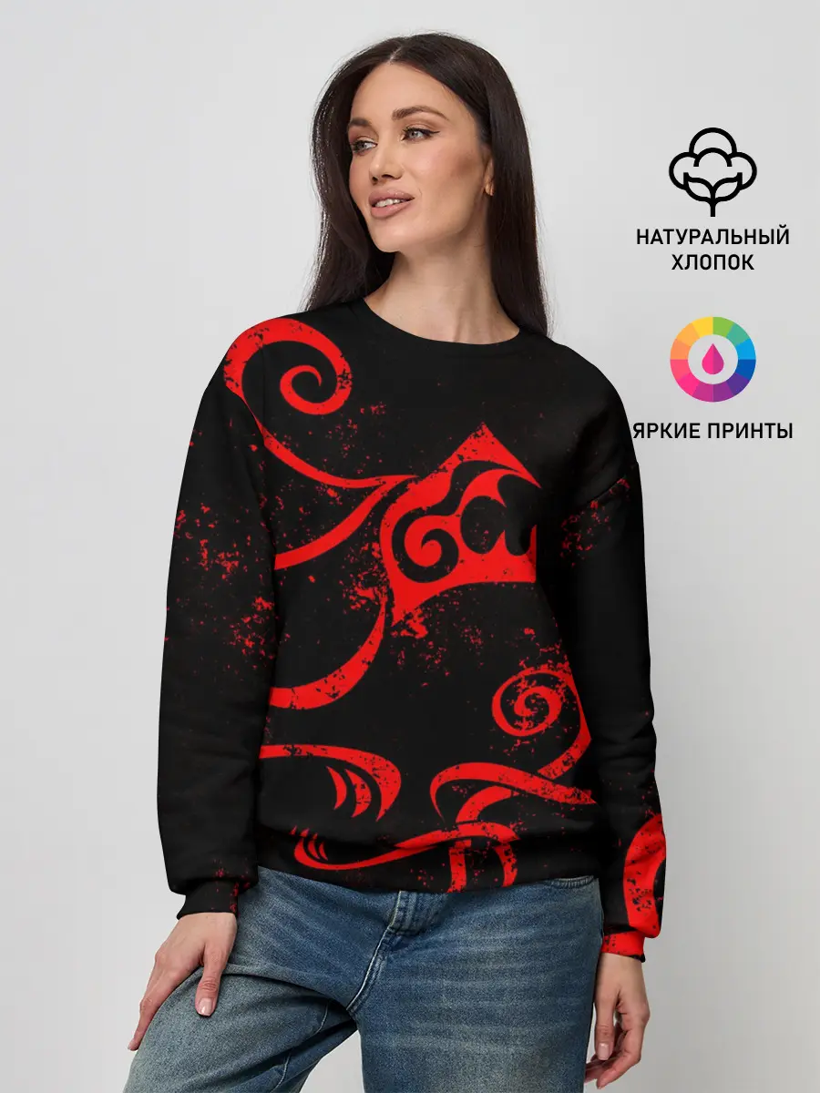Женский свитшот / ТАТУИРОВКА ДРАКЕНА