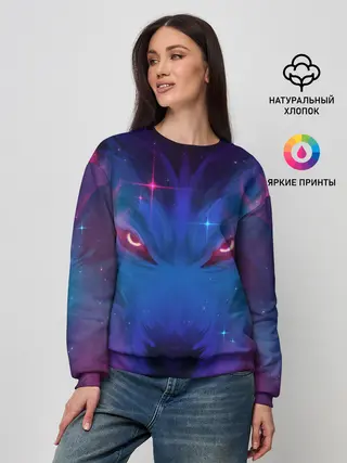 Женский свитшот / Космо Волк