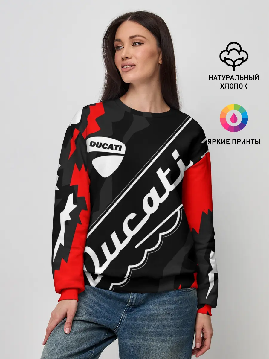 Женский свитшот / DUCATI / ДУКАТИ / SPORT