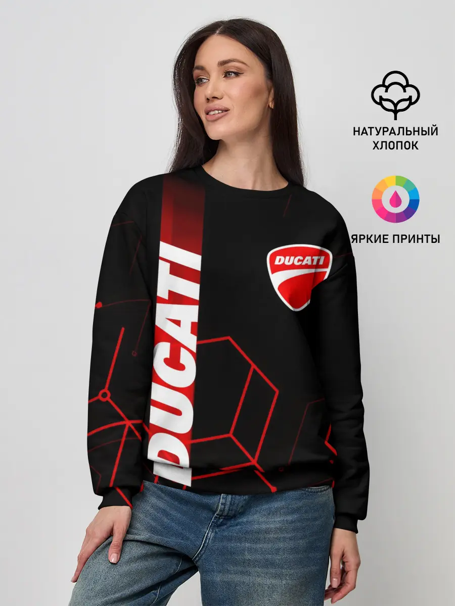 Женский свитшот / DUCATI / ДУКАТИ / MOTOSPORT