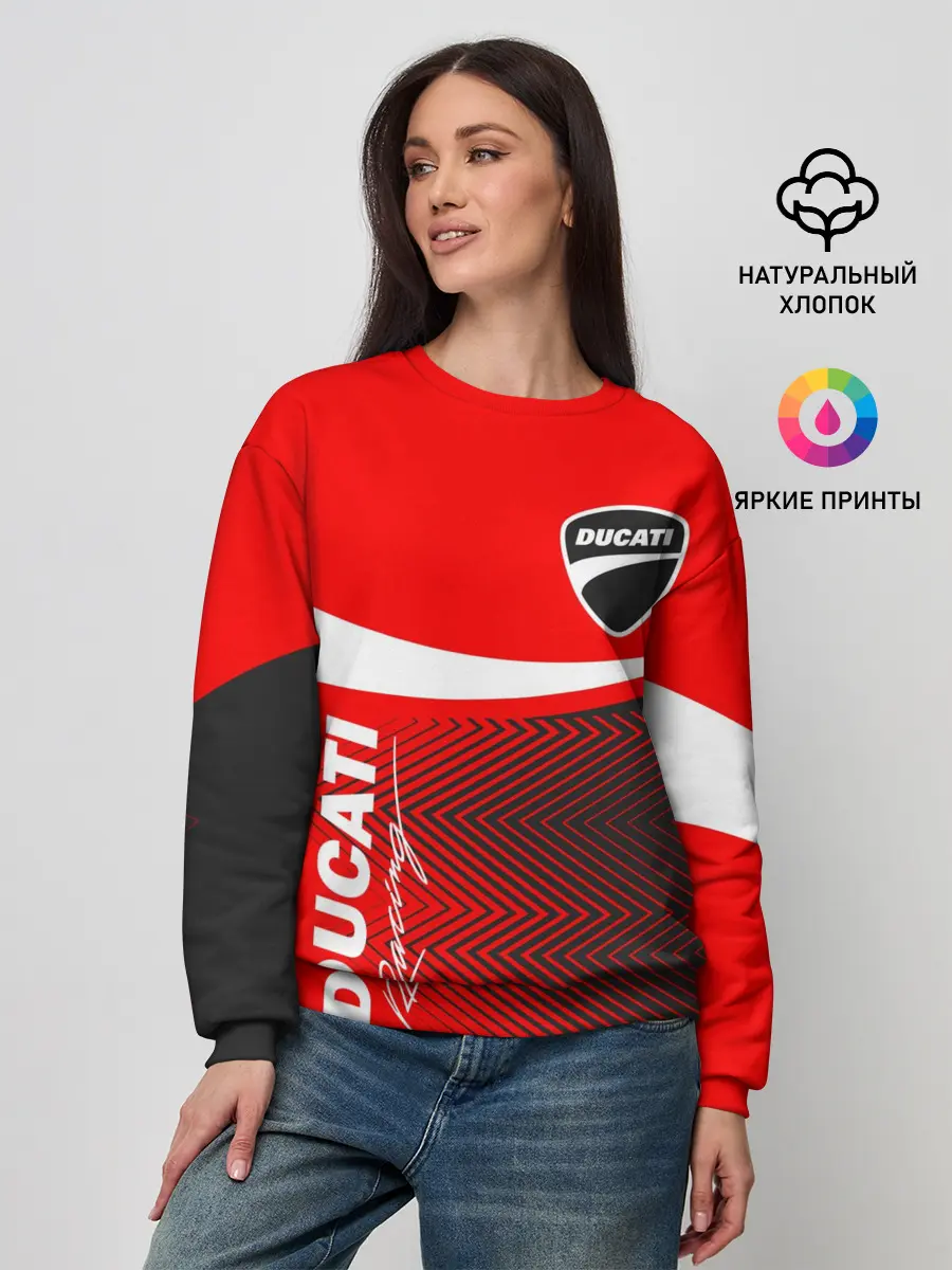 Женский свитшот / DUCATI / ДУКАТИ / MOTOSPORT