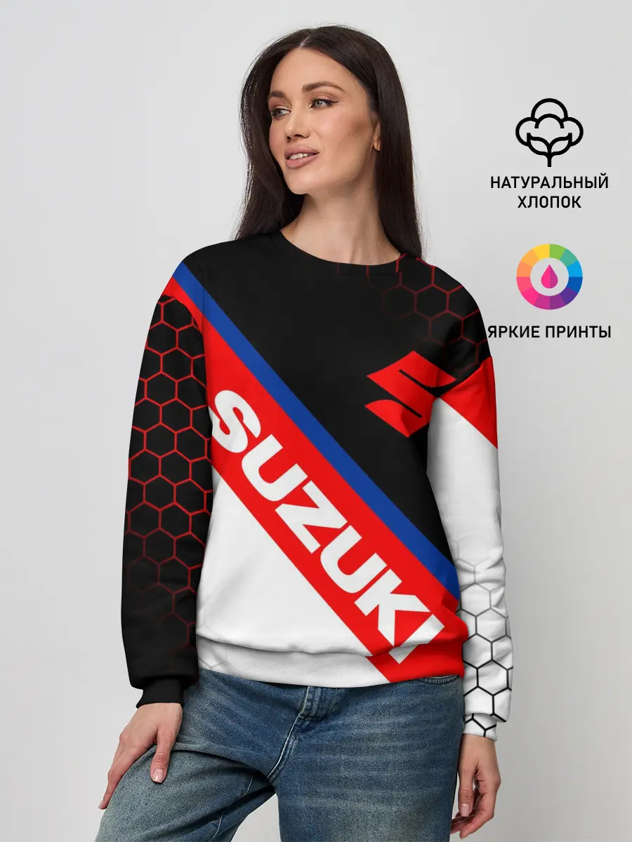 Женский свитшот / SUZUKI / СУЗУКИ / МОТОСПОРТ