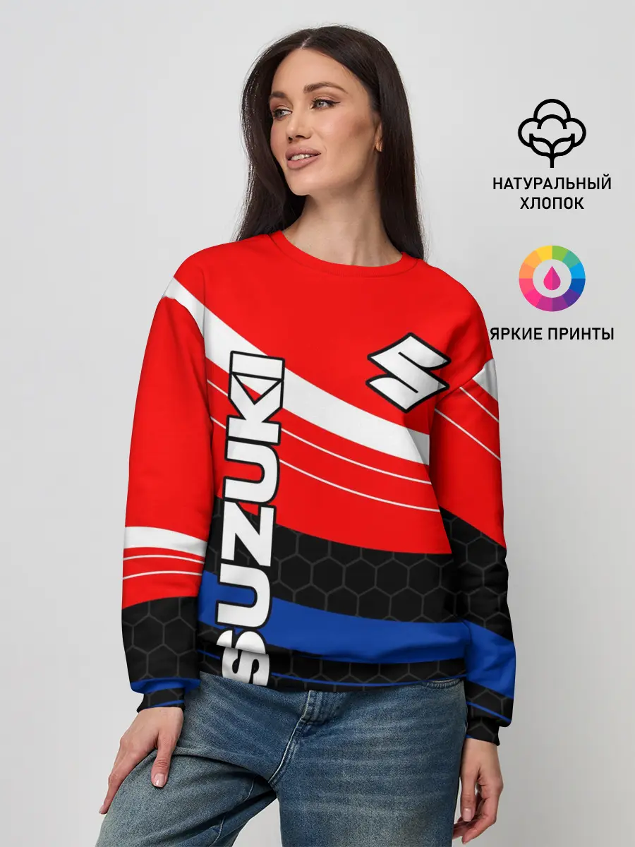 Женский свитшот / SUZUKI / СУЗУКИ / МОТОСПОРТ