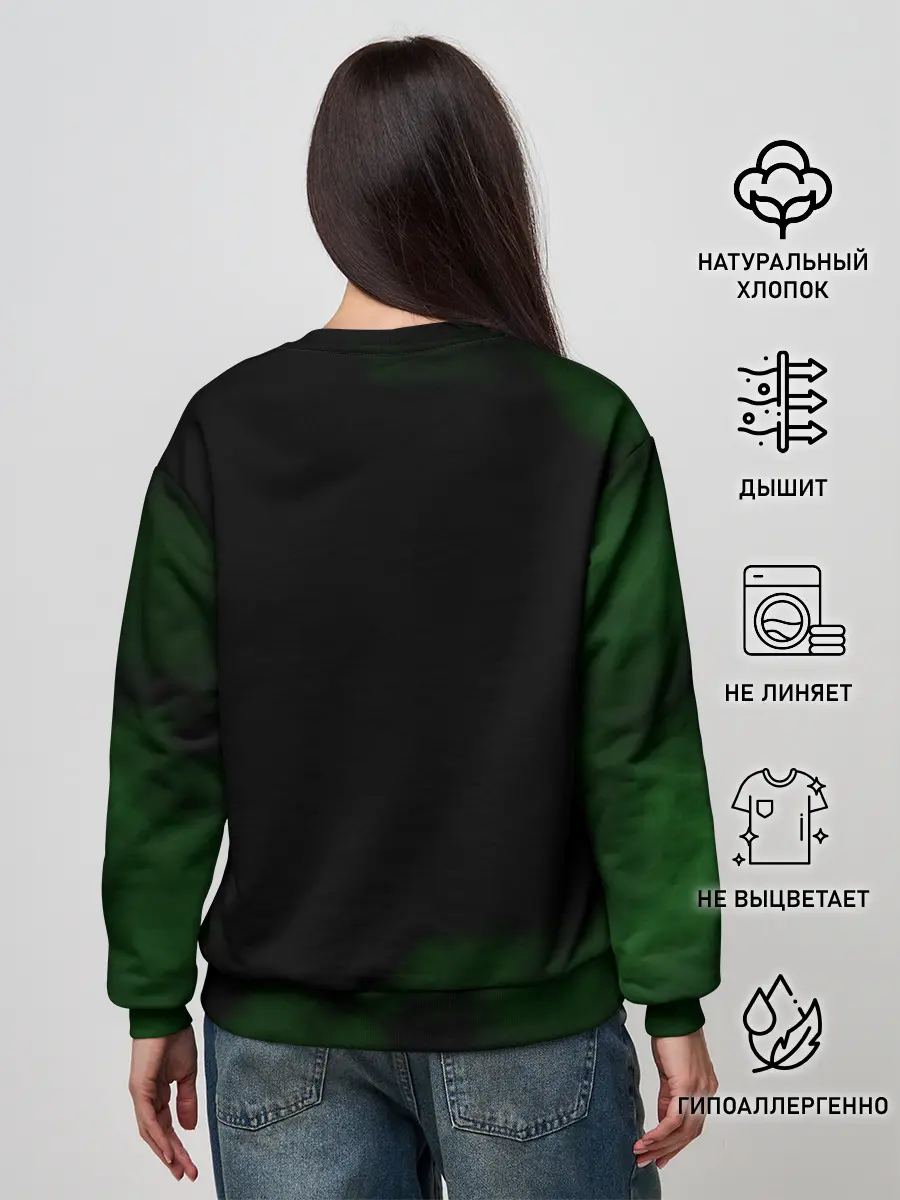 Женский свитшот / Огненный Ророноа Зоро | One Piece