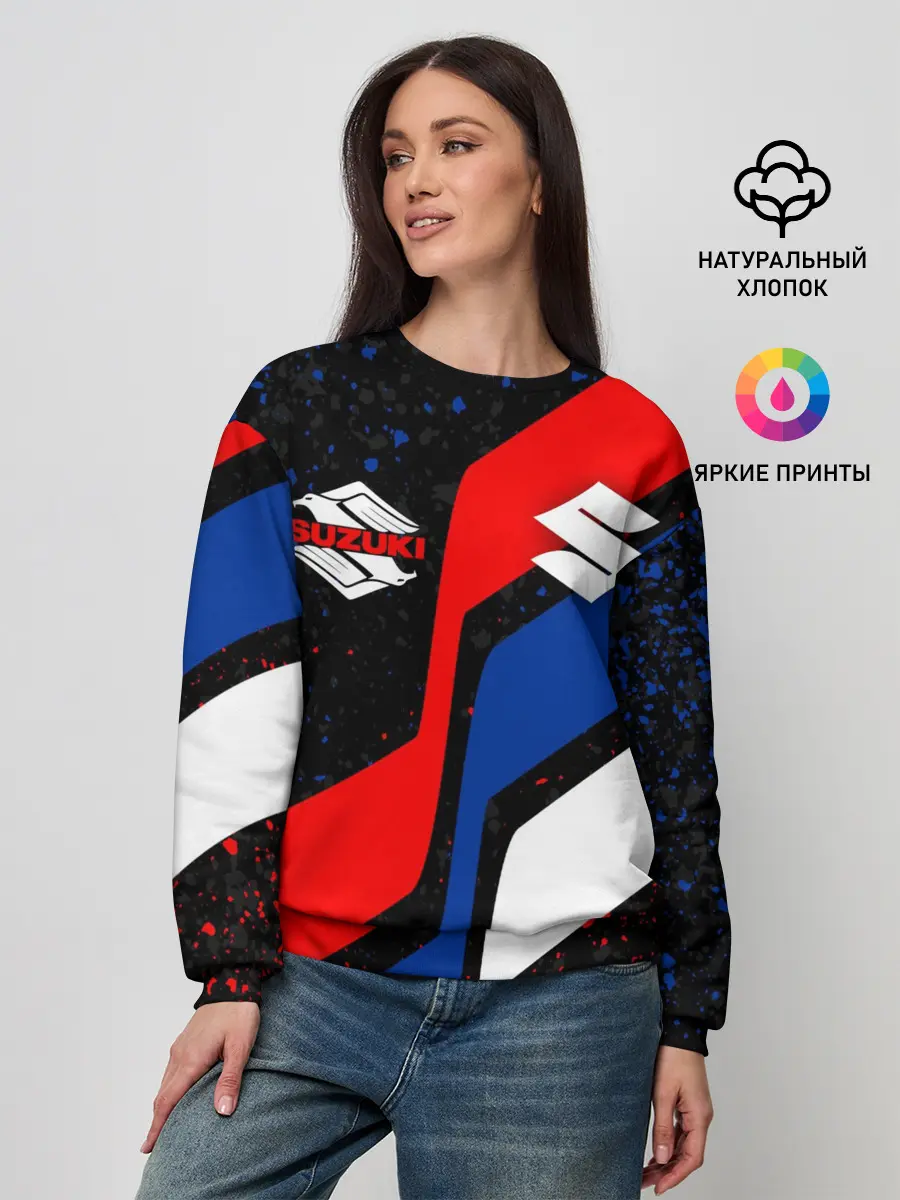 Женский свитшот / SUZUKI / СУЗУКИ / RACING