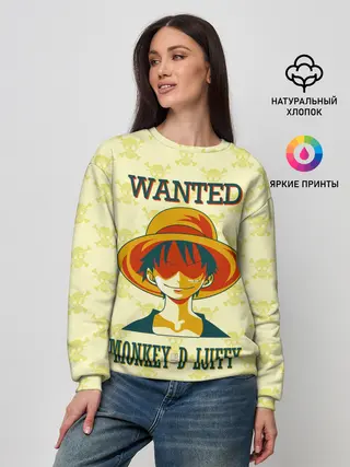 Женский свитшот / Манки Д. Луффи One Piece