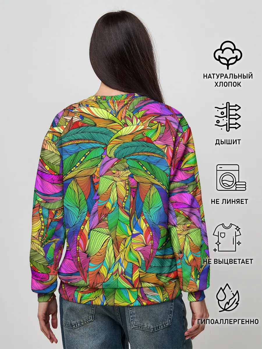 Женский свитшот / Лев шаман