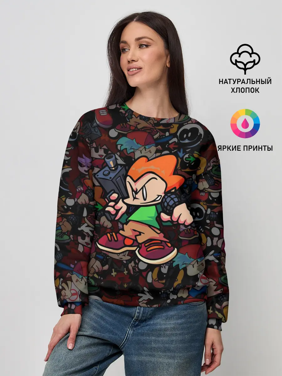 Женский свитшот / Friday Night Funkin Пико