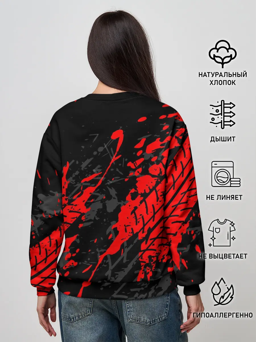 Женский свитшот / KAWASAKI NINJA / КАВАСАКИ