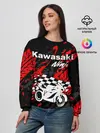 Женский свитшот / KAWASAKI NINJA / КАВАСАКИ