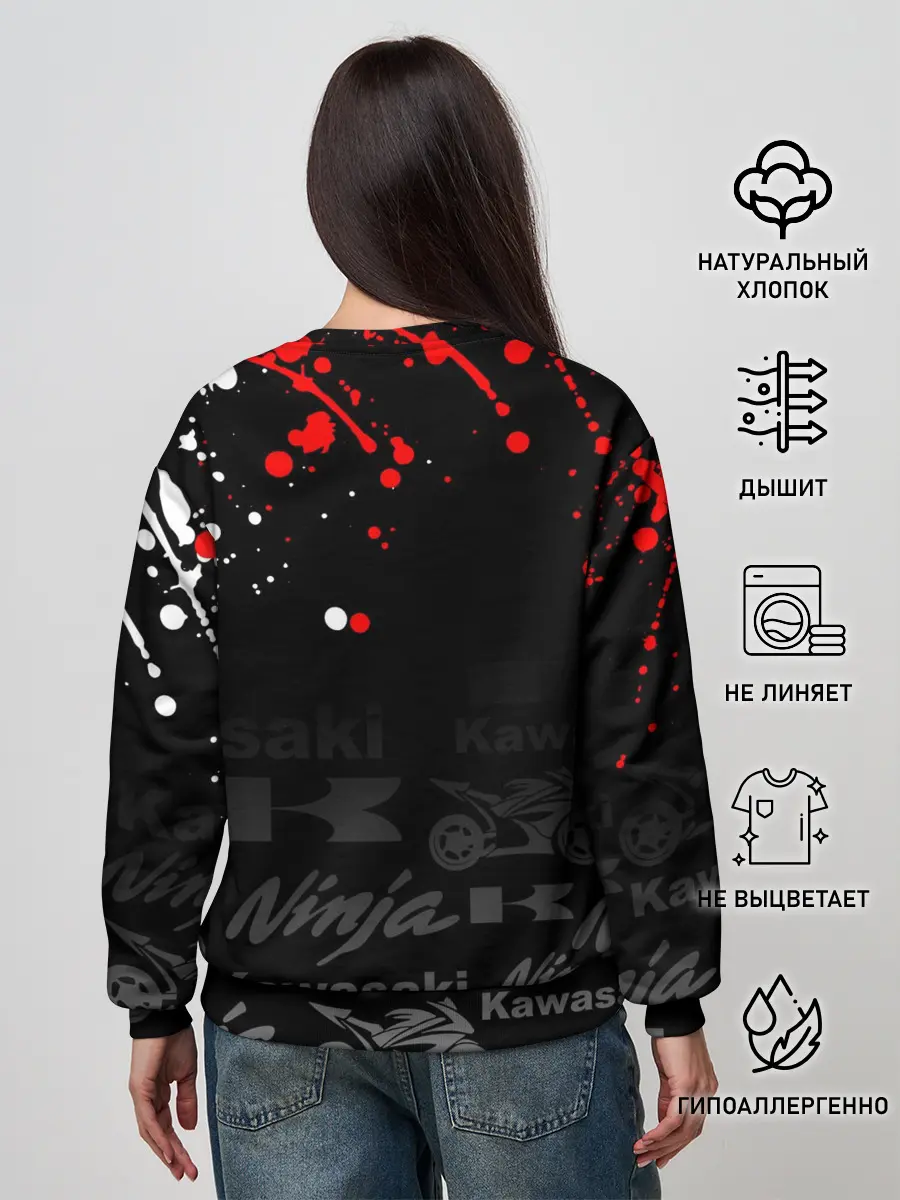 Женский свитшот / KAWASAKI NINJA / NINJA RACING