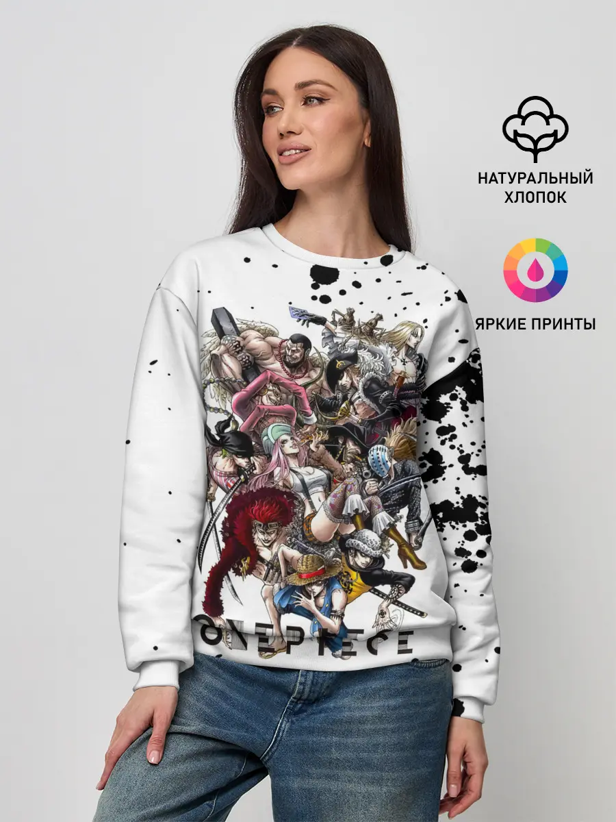Женский свитшот / Пираты One Piece. Большой куш