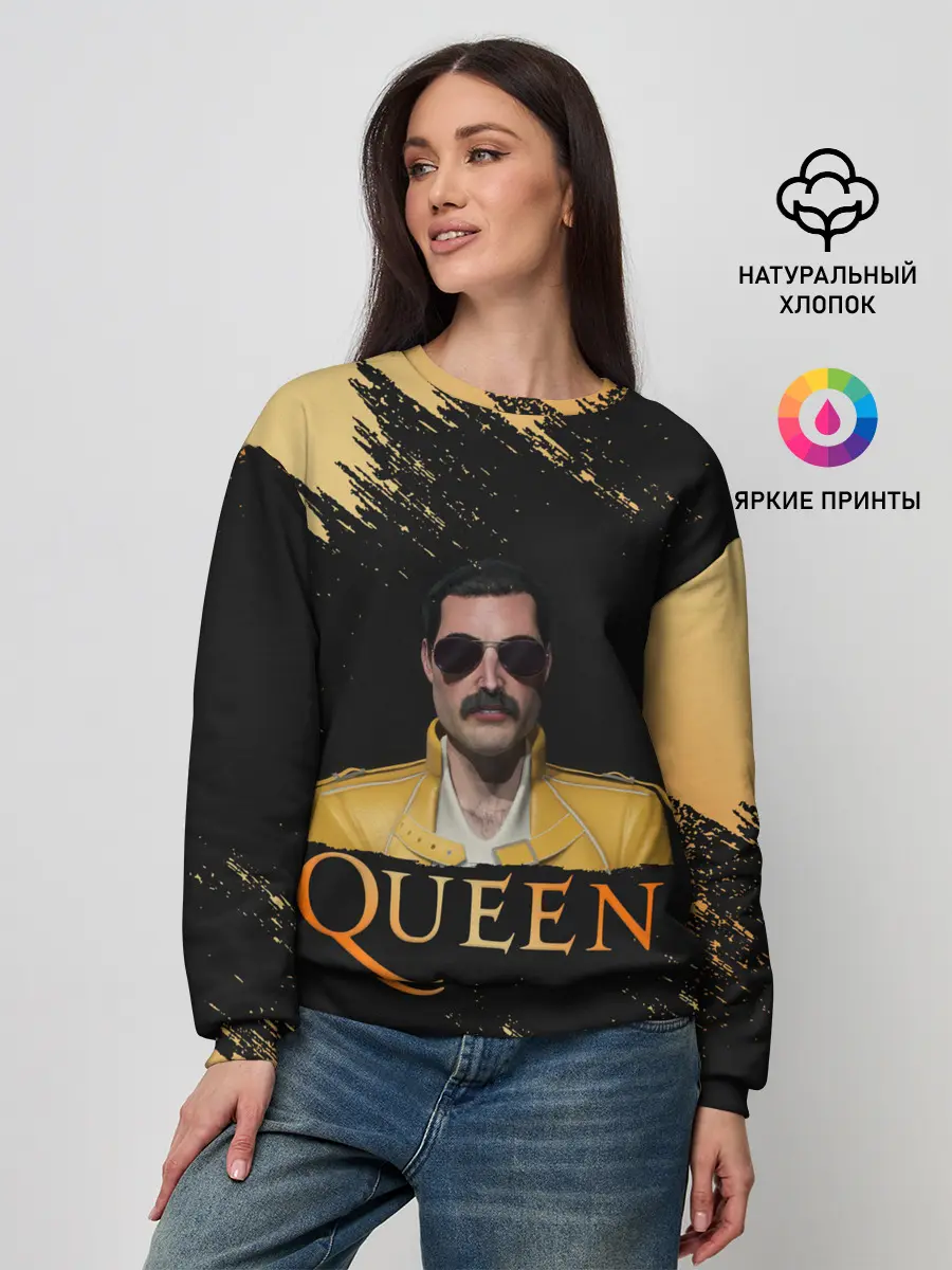 Женский свитшот / Фредди Меркьюри | Freddie Mercury