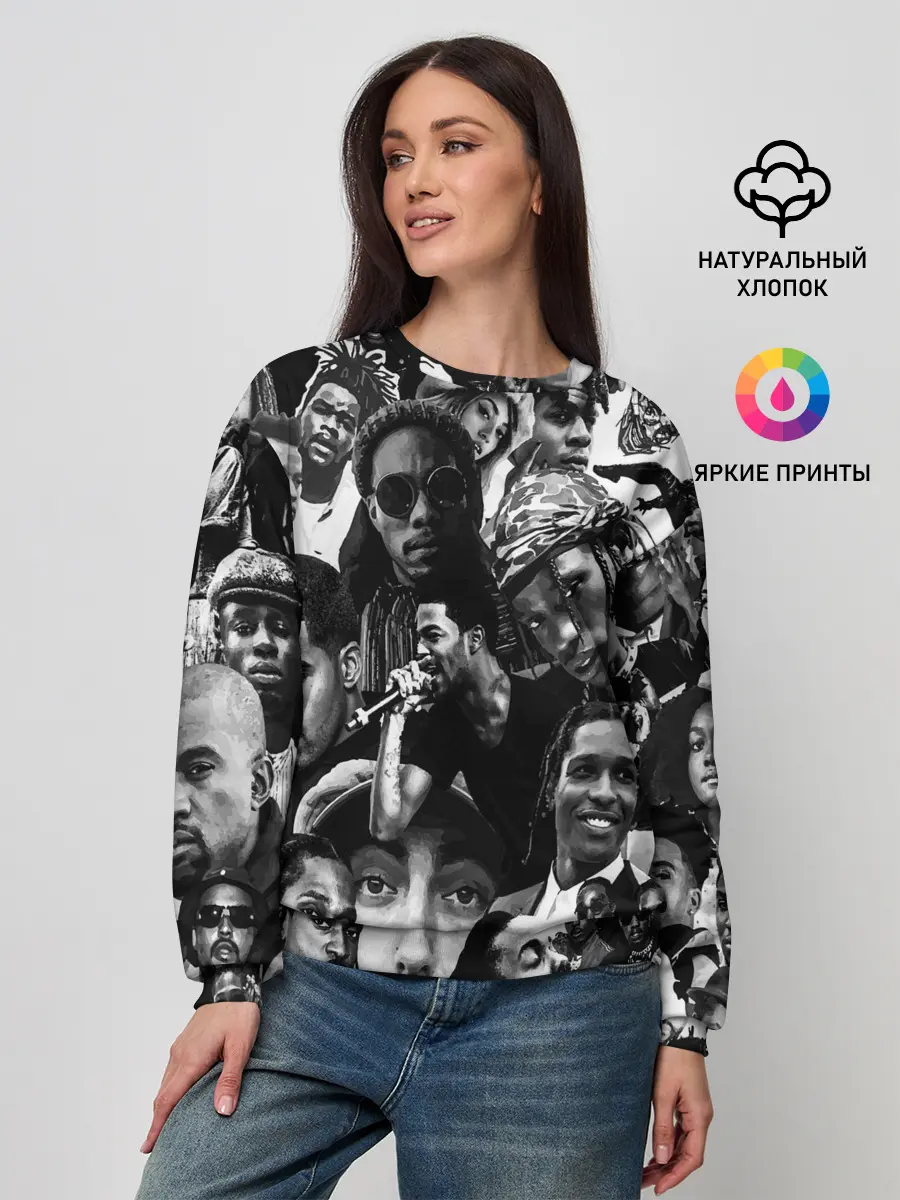 Женский свитшот / Music Rap allpic