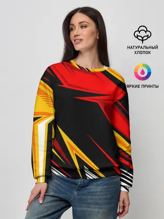 Женский свитшот / КРАСНО-ЖЕЛТЫЙ СПОРТ | SPORT