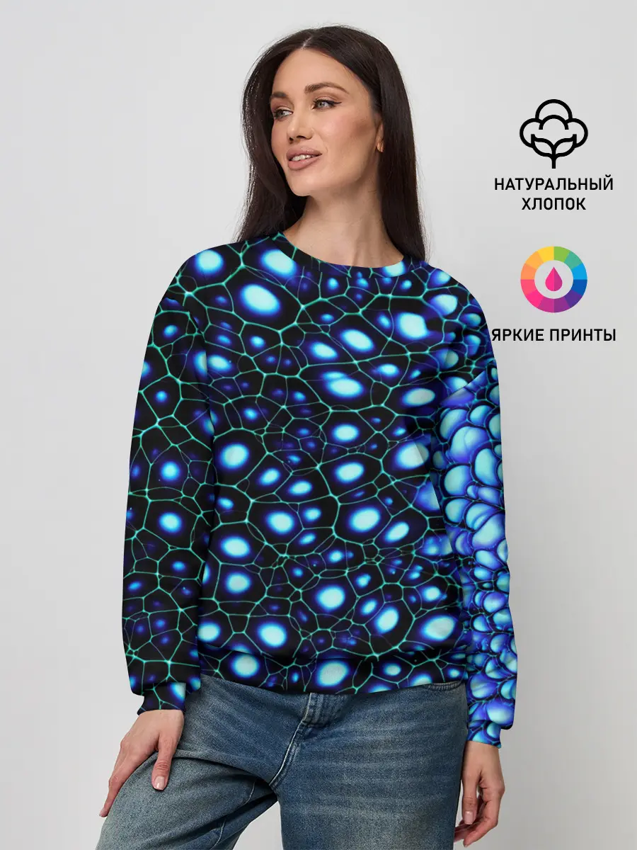 Женский свитшот / Абстракция-макрокраска