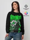 Женский свитшот / Сектор Газа кислотно зеленый