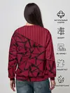 Женский свитшот / Красный комбинированный узор