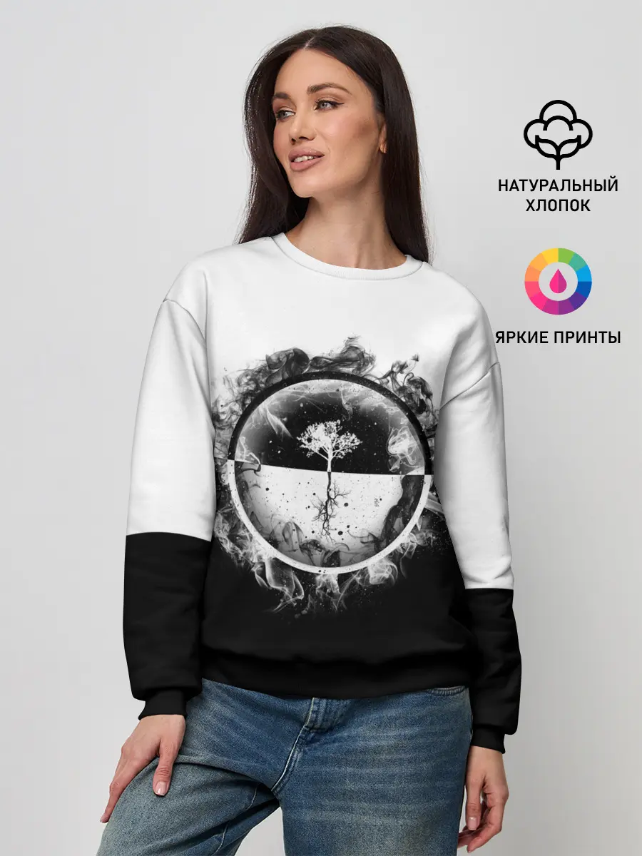 Женский свитшот / Black and White