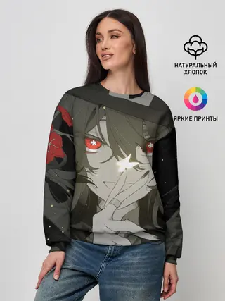 Женский свитшот / Геншин импакт Ху тао