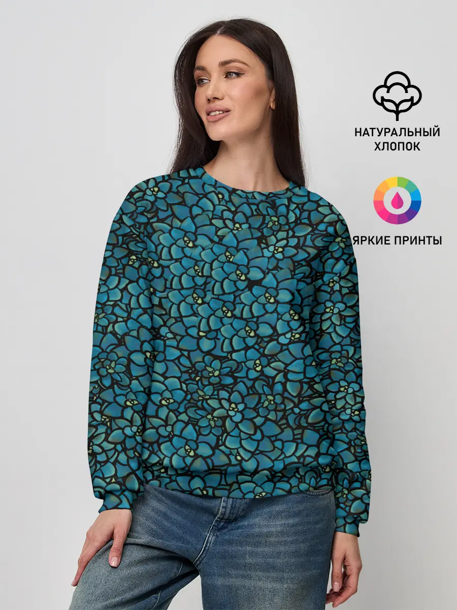 Женский свитшот / Цветы | 2