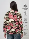 Женский свитшот / Черепа и цветы