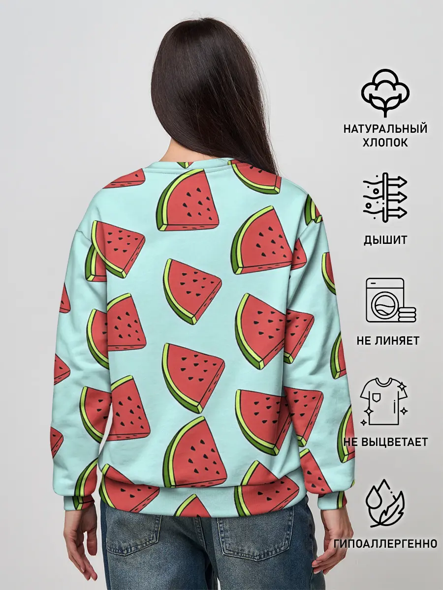 Женский свитшот / Дольки арбузов