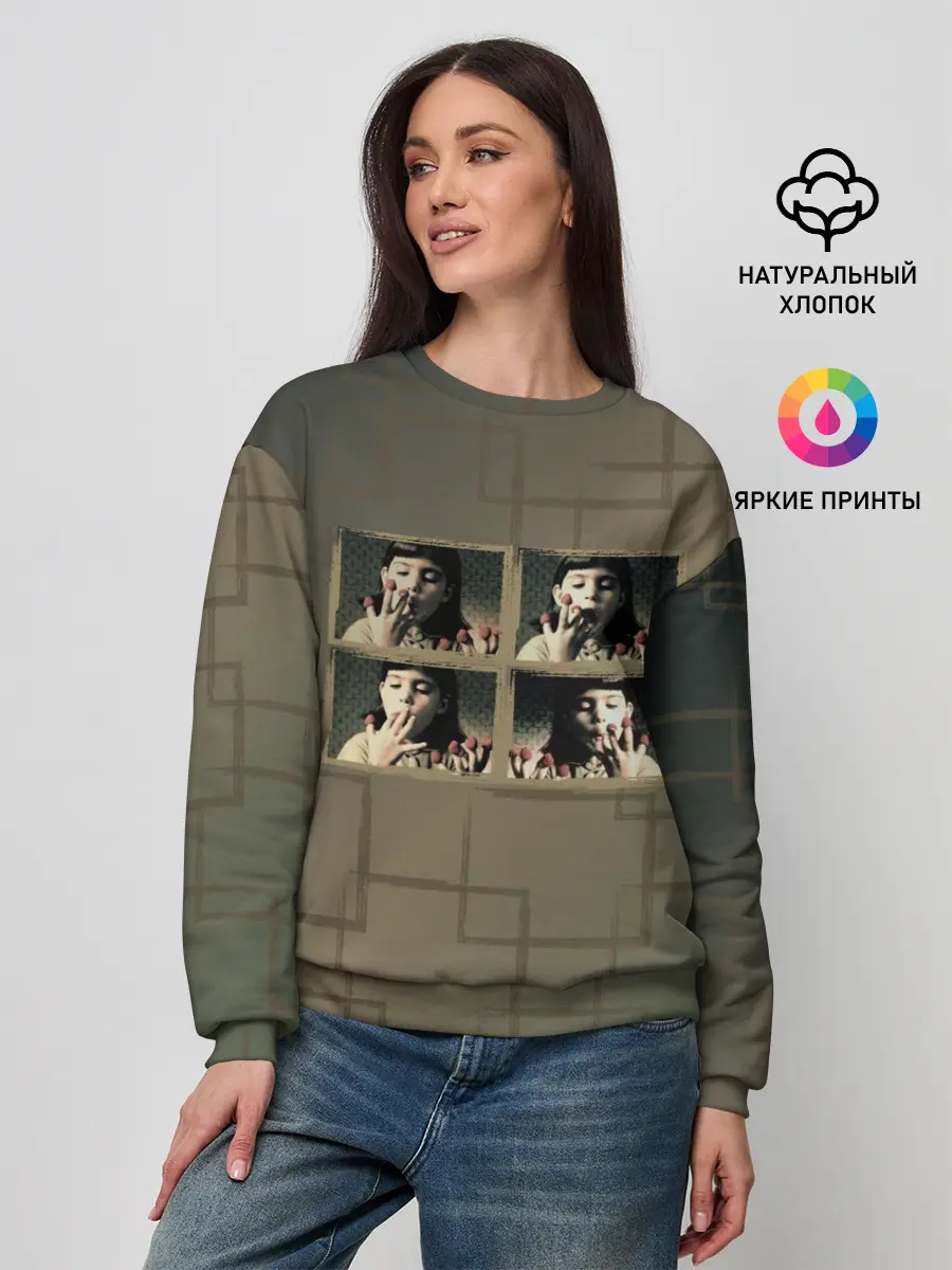 Женский свитшот / Амели. Малина