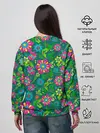 Женский свитшот / Поле разноцветных цветков