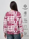 Женский свитшот / Новогодний рождественский узор
